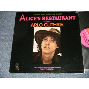 画像: ARLO GUTHRIE  Garry Sherman - Alice's Restaurant (Original Motion Picture Score) (Ex++/Ex++ Looks:Ex EDSP, CUTOUT) /1969 US AMERICA ORIGINAL "PINK & ORANGE Label" Used LP 