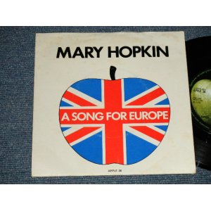 画像: MARY HOPKIN -  "A SONG FOR EUROPE"  A) KNOCK KNOCK WHO'S THERE?  B) I'M GOING TO  (Ex++/Ex++ ) / 1970 UK ENGLAND ORIGINAL Used 7" Single with PICTURE SLEEVE 