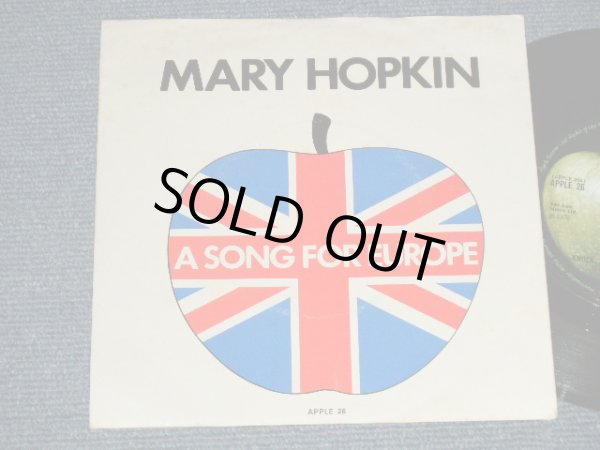画像1: MARY HOPKIN -  "A SONG FOR EUROPE"  A) KNOCK KNOCK WHO'S THERE?  B) I'M GOING TO  (Ex++/Ex++ ) / 1970 UK ENGLAND ORIGINAL Used 7" Single with PICTURE SLEEVE 
