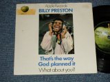 画像: BILLY PRESTON -  A) THAT'S THE WAY GOD PLANNED IT  B) WHAT ABOUT YOU?(Ex+/Ex+ WOL) ) / 1969 UK ENGLAND ORIGINAL Used 7" Single with PICTURE SLEEVE 
