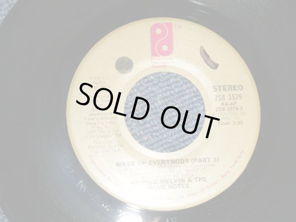 画像1: HAROLD MELVIN & The BLUE NOTES - WAKE UP EVERYBODY A) PART 1 B) PART 2 (Ex++/Ex++) / 1975 US AMERICA ORIGINAL Used 7"45 