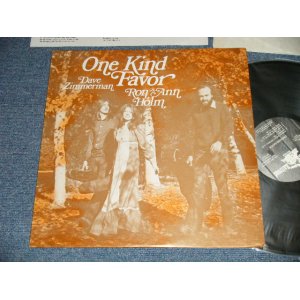 画像: RON and ANN HOLM, DAVE ZIMMERMAN - ONE KIND FAVOR (Lyrics insert) (MINT-/MINT- Looks:MINT-)  /1975 US AMERICA ORIGINAL Used LP 
