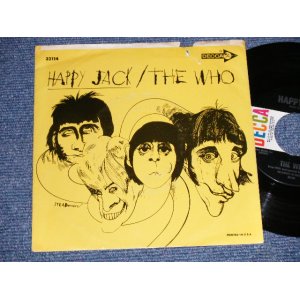 画像: THE WHO - A) HAPPY JACK  B) WHISKEY MAN (VG+++/Ex++) / 1967 US AMERICA ORIGINAL Used 7" 45rpm Single with Picture Sleeve