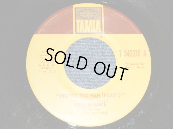 画像1: MARVIN GAYE - YOU'RE THE MAN  A) Pt.I  B) Pt.II (Ex+/Ex+) / 1972 US AMERICA ORIGINAL Used 7" 45 rpm Single  