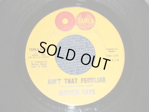 画像1: MARVIN GAYE - A) AIN'T THAT PECULIAR  B) SHE'S GOT TO BE REAL  (Ex+++/Ex+++) / 1965 US AMERICA ORIGINAL Used 7" 45 rpm Single  