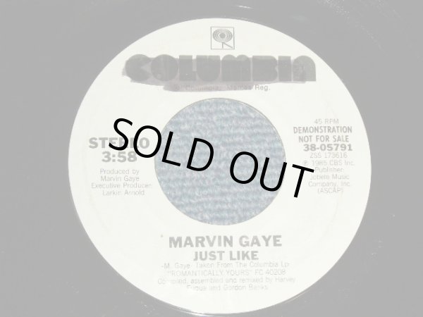 画像1: MARVIN GAYE - JUST LIKE (Ex+++/Ex++ WOL, ) / 1985 US AMERICA ORIGINAL "PROMO ONLY SAME FLIP" Used 7" 45 rpm Single  