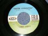 画像: LARRY VERNE - A) MISTER LIVINGSTONE (Novelty)  B) ROLLER COASTER (Talk Show)  (Ex+++/Ex+++) / 1960 US AMERICA ORIGINAL Used 7" 45rpm Single  