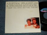 画像: ARETHA FRANKLIN with GEORGE MICHAEL - I KNEW YOU WERE WAITING (FOR ME)  (Ex++/MINT-, Ex++ Looks:MINT-)  / 1986 US AMERICA ORIGINAL "PROMO ONLY SAME FLIP" Used 7"45 Single with PICTURE SLEEVE