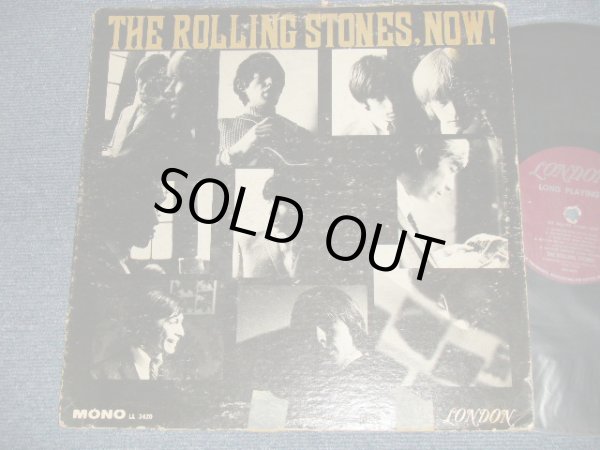 画像1: ROLLING STONES - THE ROLLING STONES,NOW !(Matrix # HAND WRITING STYLE  A) ARL-6691 -1B B) ARL-6692 -1B) (VG/VG++ EDSP) / 1964 US AMERICA ORIGINAL "MAROON LABEL with UNBOXED LONDON Label" MONO Used LP 