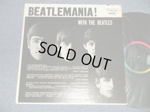 画像1: The BEATLES -  BEATLEMANIA : WITH THE BEATLES (Ex+++/Ex+++) / 964 CANADA ORIGINAL 1st Press "BLACK with RAINBOW Label" MONO Used LP 