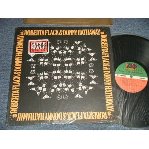 画像: ROBERTA FLACK & DONNY HATHAWAY - ROBERTA FLACK & DONNY HATHAWAY (Ex+++/Ex++)  / 1976 Version US AMERICA 3rd Press "Small logo 75 ROCKFELLER Label" Used LP  