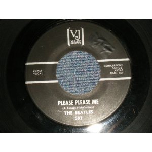 画像: The BEATLES - A)PLEASE PLEASE ME  B)FROM ME TO YOU (2nd Press Coupling)(Ex++/Ex++) /1964 US AMERICA ORIGINAL "Black With Two HORIZON Lines Label in SILVER Print" With "BRACKET" Logo on Top" Used 7" inch SINGL