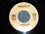 画像: JOYCE COBB - A) HOW GLAD I AM   B) THAT'S WHAT LOVE WILL DO(MINT-/MINT-)/ 1980 US AMERICA ORIGINAL Used 7"Single  