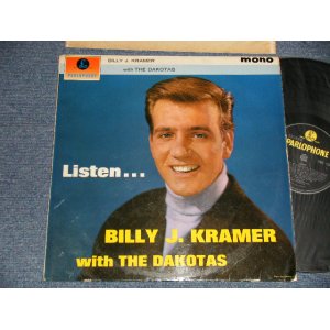 画像: BILLY J.KRAMER with THE DAKOTAS - LISTEN (1st DEBUT Album) (Ex+, Ex/Ex+++, Ex+++ Looks:Ex++ WOBC, TEAROBC)  / 1963 UK ENGLAND ORIGINAL 1st Press "YELLOW PARLOPHONE" MONO Used LP 