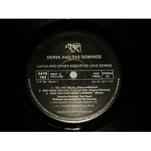 画像: DEREK & THE DOMINOS - LAYLA (Ex++/Ex+++, Ex++)) / 1977 & 1982(BLACK Label)  Version UK REISSUE　Used 2-LP's 
