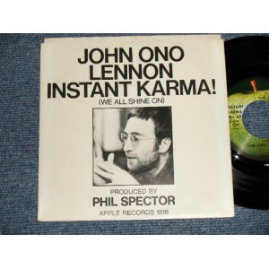 画像: JOHN ONO LENNON - A) INSTANT KARMA!  B) WHO HAS SEEN THE WIND? (PLAY LOUD) (New EDSP)/ 1970 US AMERICA ORIGINAL "BRAND NEW" 7" Single With PICTURE SLEEVE 