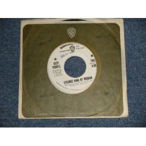 画像: DEEP PURPLE - A)STRANGE KIND OF WOMAN B)I'M ALONE  (Ex+++Ex+++) / 1971 US AMERICA ORIGINAL "WHITE LABEL PROMO" Used 7" Single