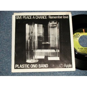 画像: PLASTIC ONO BAND (JOHN LENNON) - A) GIVE PEACE A CHANCE  B) REMEMBER LOVE (New)/ 1969 US AMERICA ORIGINAL "BRAND NEW" 7" Single With PICTURE SLEEVE 