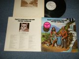 画像: PETER YARROW (PETER PAUL & MARY) - THAT'S ENOUGH FOR ME (Ex++/Ex+++ Looks:MINT-) / 1973 US AMERICA ORIGINAL "WHITE LABEL PROMO" Used LP 