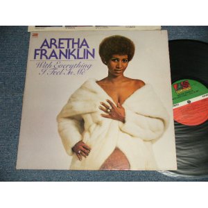 画像: ARETHA FRANKLIN - WITH EVERYTHING I FEEL IN ME "MO/MONARCH Press in L.A. in CA" (Ex++/MINT- Looks:Ex++++ CUTOUT)  / 1974 US AMERICA ORIGINAL 1st press "Large 75 ROCKFELLER Label" Used LP 