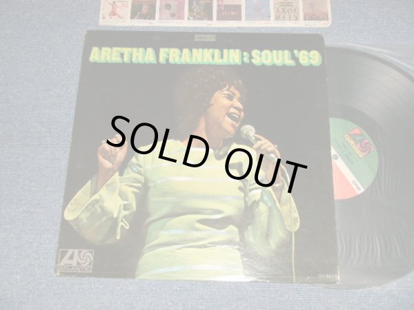 画像1: ARETHA FRANKLIN - SOUL '69 (Matrix #A)ST-A-681481-AA MR CJAT ▵12787 B)ST-A-681482-AA MR CJ LW AT ▵12787-x) "MO/MONARCH Press in L.A. in CA" (Ex+++/MINT-) / 1969 US AMERICA ORIGINAL 1st Press "GREEN & RED with 1841 BROADWAY Label" Used LP 　