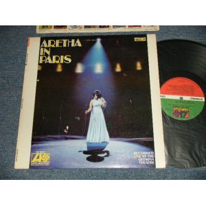 画像: ARETHA FRANKLIN - ARETHA IN PARIS  (MATRIX #A)ST-A-681373-A LW AT B)ST-A-681374-A LW AT) "LW/LONGWEAR Press in NEW YORK" (Ex++/Ex+++, Ex+ CutOut)  / 1968 US AMERICA 1st press "RED & Green Label" "1841 BROADWAY Label" Used LP  