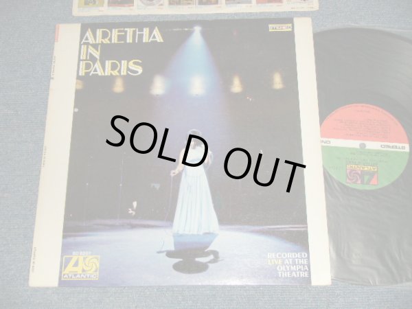 画像1: ARETHA FRANKLIN - ARETHA IN PARIS  (MATRIX #A)ST-A-681373-A LW AT B)ST-A-681374-A LW AT) "LW/LONGWEAR Press in NEW YORK" (Ex++/Ex+++, Ex+ CutOut)  / 1968 US AMERICA 1st press "RED & Green Label" "1841 BROADWAY Label" Used LP  