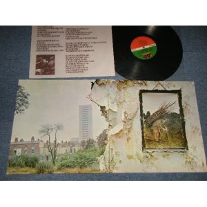 画像: LED ZEPPELIN - IV (Matrix #A)ST-A-712285 D G 1 G1C C C3 (HXAP) B)ST-A-712286 G1D EG (H-AD)) (Ex+++/Ex+++ B-3:Ex) / 1977 US AMERICA REISSUE Used LP With Original Inner sleeve