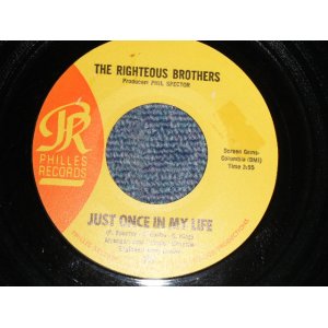 画像: The RIGHTEOUS BROTHERS - A)JUSTONCE IN MY LIFE  B) THE BLUES (MINT-/Ex++) / 1965 US AMERICA ORIGINAL Used 7" 45 rpm Single 