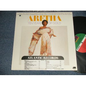 画像: ARETHA FRANKLIN - ARETHA TEN YEARS OF GOLD ( "PR / PRESSWELL Press in ANCORE in NJ")(Ex+++/MINT- BB HOLR for PROMO)  / 1976 US AMERICA  ORIGINAL "PROMO" 1st press "RED & Green with small 75 ROCKFELLER with'W' Label" Used LP  