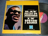 画像: RAY CHARLES -  IN PERSON  (Ex+++/Ex++)  / 1961 US AMERICA REISSUE  "RED & PLUM with WHITE FAN Label" MONO Used LP 