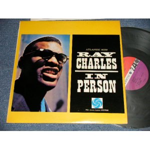 画像: RAY CHARLES -  IN PERSON  (Ex+++/Ex++)  / 1961 US AMERICA REISSUE  "RED & PLUM with WHITE FAN Label" MONO Used LP 