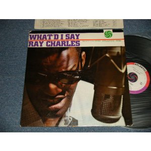 画像: RAY CHARLES -  WHAT'D I SAY (Ex+/VG++ EDSP) / 1960 Version US AMERICA REISSUE 2nd Press "RED & PURPLE RING in WHITE / BULLSEYE Label" MONO Used LP 