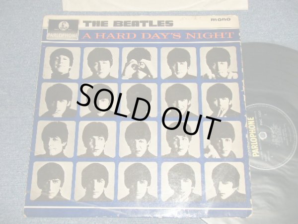 画像1: THE BEATLES - A HARD DAYS NIGHT (Matrix #A)XEX-481-3N  2 TA B)XEX-482-3N  3 TD)(Ex/VG+++ SWOFC) /1964 UK ENGLAND ORIGINAL "YELLOW PARLOPHONE Label" MONO Used LP