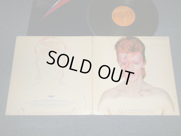 画像1: DAVID BOWIE - ALADDIN SANE (Matrix #A)CPRS-4543-5S B)CPRS-4544-5S) "RCA RECODS PRESSING PLANT Press in INDIANAPOLIS" (Ex++/Ex+++) / 1973 US AMERICA ORIGINAL "ORANGE Label" Used LP 