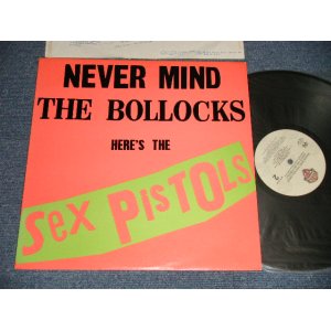 画像: SEX PISTOLS - NEVER MIND THE BOLLOCKS (Ex+++/MINT-)/ 1979 Version US AMERICA REISSUER "NO CUSTOM Label" "With USTOM SLEEVE"Used LP