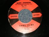 画像: MARV JOHNSON - A)COME TO ME  B)WHISPER (Ex+/Ex++) / 1959 US AMERICA ORIGINAL Used 7" Single  