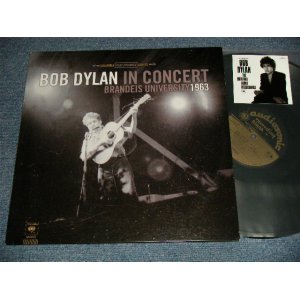 画像: BOB DYLAN -  IN CONCERT : BRANDIES UNIVERSITI 1963 (Ex+++/MINT-) / 2011 US ORIGINAL "180 Gram Heavy Weight" Used LP 