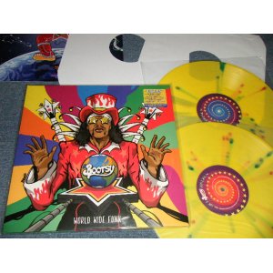 画像: BOOTSY COLLINS - WORLD WIDE FUNK (MINT-/MINT) / 2017 EU / EUROPE ORIGINAL "YELLOW MARBLE WAX Vinyl""180 gram Heavy Weight" "With BOOKLET" Used 2-LP 