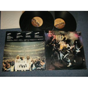 画像: KISS - ALIVE! : NO Booklet (Ex++/Ex+++ Looks:MINT-) / 1977 Version US AMERICA 2nd Press "TAN Label with DESERT SCENE With CASABLANCA Label" Used 2-LP's 