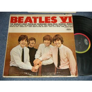 画像: The BEATLES - BEATLES VI (Matrix #A)ST-1-2358- P-1P B)ST-2-2358-T-8P)"GLOVERSVILLE Press in NEW YORK" (Ex+/Ex++ Looks:Ex+ TapeSeam) / 1965 US AMERICA 1st Press 'See Label for correct Playing order' on Bcak Cover" "1st Press BLACK with RAINBOW Label" STEREO Used LP 