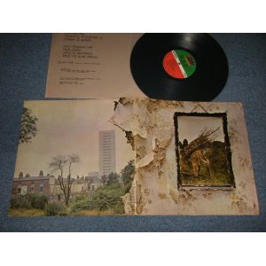 画像: LED ZEPPELIN -  IV (Matrix #A)ST-1-712285-C AT/GP 0-1 PR-SP PORKY B)ST-A-712286-D AT/GP 0-1 PR-SP PECKO DUCK) "SP/ SPECIALTY Press in OLYPHANT in PA" (Ex++/Ex++ Looks:Ex+) / 1971 US AMERICA ORIGINAL "1st Press '1841 BROADWAY' Label" Used LP With Original Inner sleev