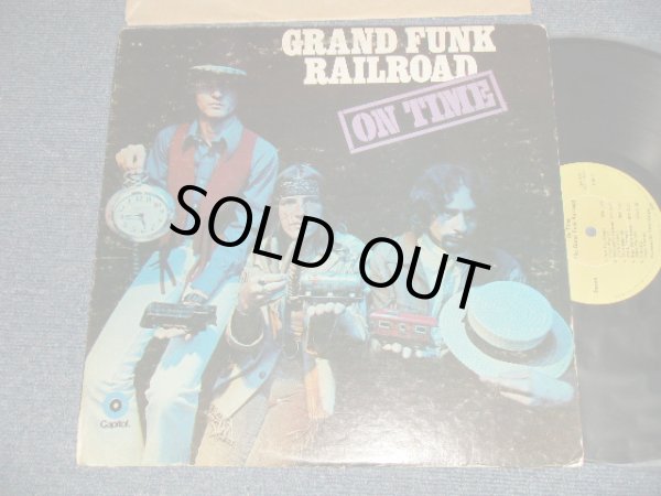 画像1: GRAND FUNK RAILROAD GFR - ON TIME (DEBUT ALBUM)(Matrix #A)ST-1-307-W4 #2 [IAM] in TRIANGLE B)ST-2-307-X12 [IAM] in TRIANGLE) "SCRANTON Press in PENNSYLVANIA" (Ex+/Ex+++ HOLL) / 1969 US AMERICA ORIGINAL 1st Press "LIME GREEN Label" Used LP 