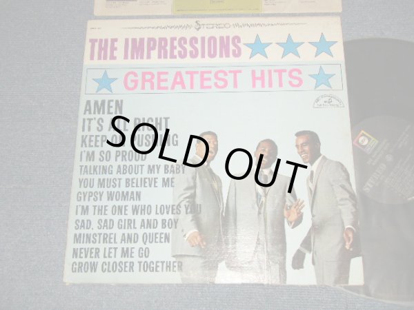 画像1: The IMPRESSIONS - GREATEST HITS (Ex++/Ex+++) / 1965 US AMERICA ORIGINAL "STEREO" Used  LP 