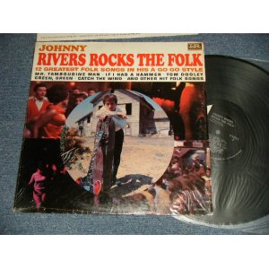 画像: JOHNNY RIVERS - ROCKS THE FOLK (MINT-/MINT-)  / 1965  US AMERICA  ORIGINAL "1st Press BLACK with PINK Label" MONO Used   LP 