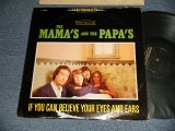 画像: The MAMAS & The PAPAS - IF YOU CAN BELIEVE YOUR EYES AND EARS (Matrix#A)S 854-2S B)S 855-3S) "RCA INDIANAPOLIS Press"  (Ex-, Ex++/Ex++ EDSP) / 1966 US AMERICA ORIGINAL "BLACK FLAME Cover" "STEREO" Used LP 