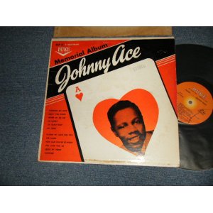 画像: IJOHNNY ACE - MEMORIAL ALBUM OF JOHNNY ACE AGAIN (Ex/VG+ Light Warp) / 1991 Version US AMERICA REISSUE "ORANGE Label" STEREO Used LP