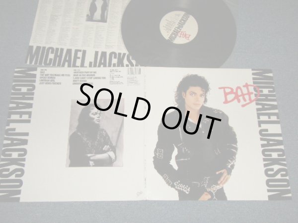 画像1: MICHAEL JACKSON - BAD (With CUSTOMINNER SLEEVE) (MINT-/MINT-) / 1987 US AMERICA ORIGINAL Used LP  