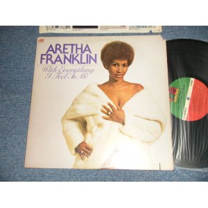 画像: ARETHA FRANKLIN - WITH EVERYTHING I FEEL IN ME ("MO/MONARCH Press in L.A. in CA") (VG++/Ex++ CUTOUT, MISSING PARTS)  / 1974 US AMERICA ORIGINAL 1st press "Large 75 ROCKFELLER Label" Used LP 