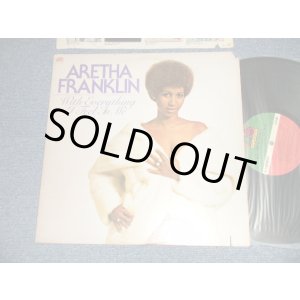 画像: ARETHA FRANKLIN - WITH EVERYTHING I FEEL IN ME ("MO/MONARCH Press in L.A. in CA") (VG++/Ex++ CUTOUT, MISSING PARTS)  / 1974 US AMERICA ORIGINAL 1st press "Large 75 ROCKFELLER Label" Used LP 